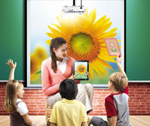 benq smarteco projector in classroom